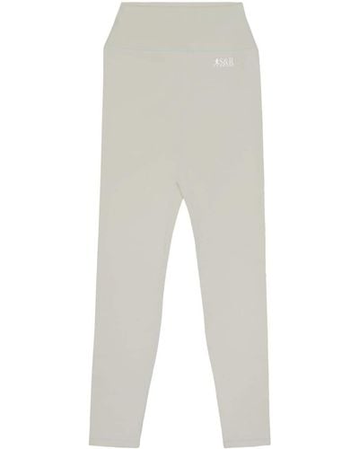 Sporty & Rich Action Logo-print leggings - White
