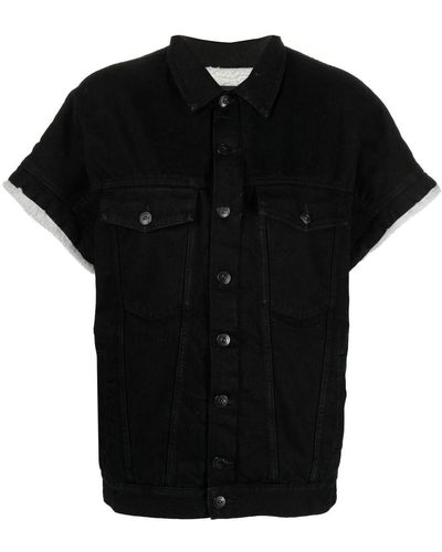 3x1 Short-sleeve Denim Jacket - Black