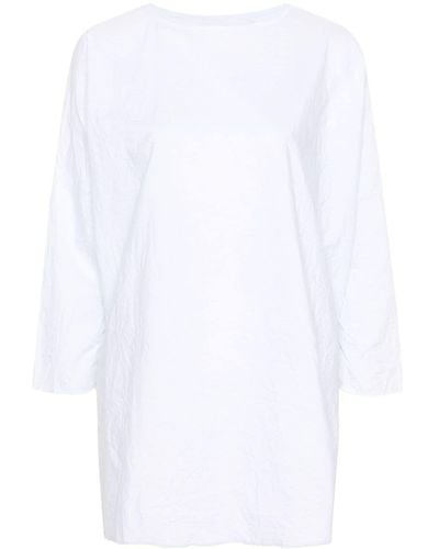 Daniela Gregis Raw-hem Poplin T-shirt - White