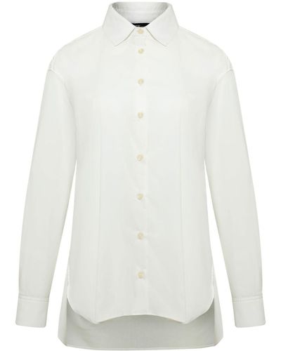 UMA | Raquel Davidowicz Pleat-detail Long-sleeve Shirt - White