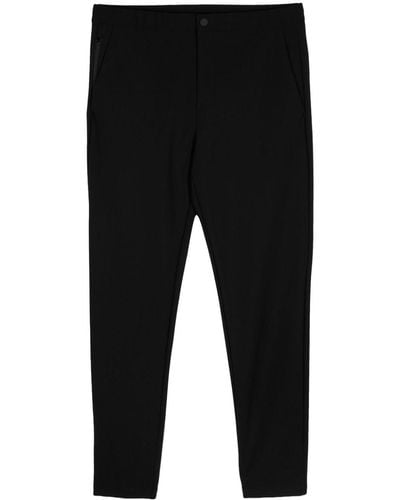 Theory Terrance Mid-rise Slim-fit Track Trousers - Black