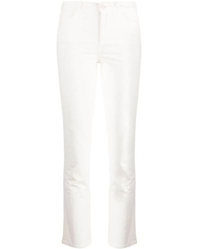 PAIGE Mid-rise Cropped Pants - White