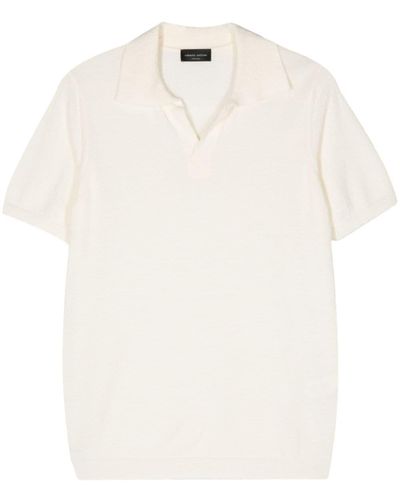 Roberto Collina Terry-cloth Polo Shirt - White