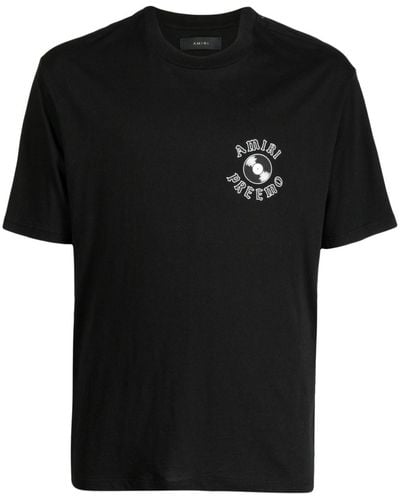 Amiri X DJ Premier camiseta de jersey de algodon - Negro