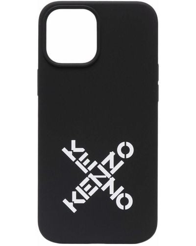 KENZO Coque d'iPhone 12 Pro Max à logo imprimé - Noir