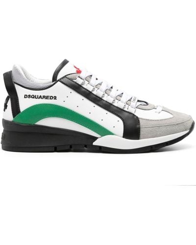 DSquared² Legendary Leather Trainers - Green