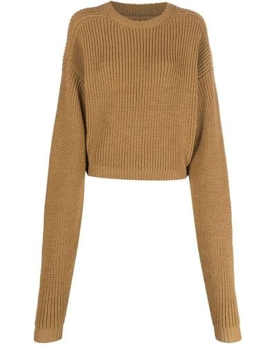 Quira Virgin-wool Knit Sweater - Natural