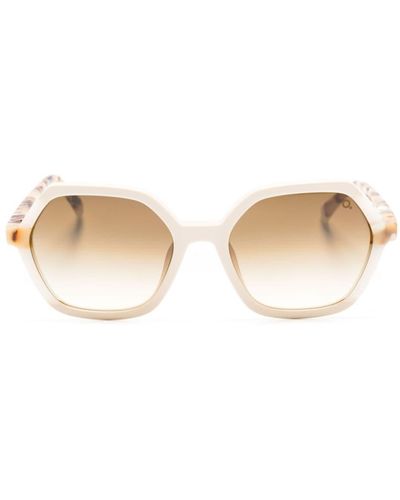 Etnia Barcelona Les Corts Geometric-frame Sunglasses - Natural