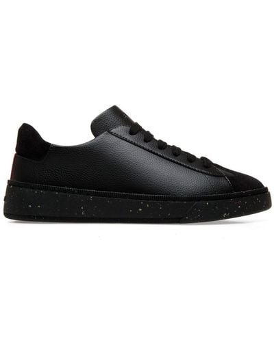 Bally Lace-up Leather Trainers - Black