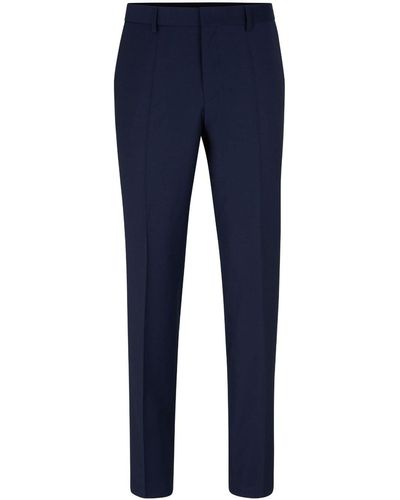 HUGO Pantalones chinos con corte slim - Azul