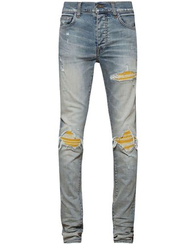Amiri MX1 Slim-Fit-Jeans im Distressed-Look - Blau