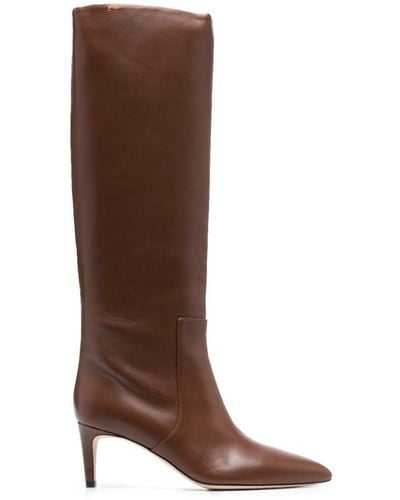 Paris Texas Stiletto 60mm Leather Boots - Brown