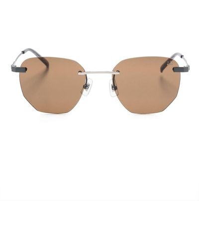 Dunhill Geometric-frame Sunglasses - Natural