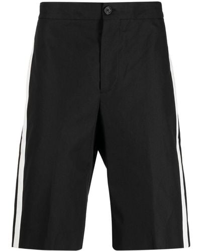 Alexander McQueen Bermuda Shorts Met Zijstreep - Zwart