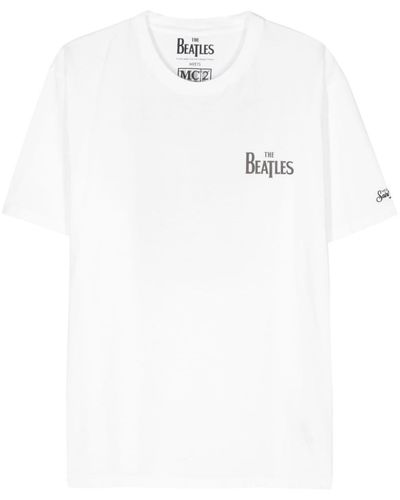 Mc2 Saint Barth Beatles-print Cotton T-shirt - White