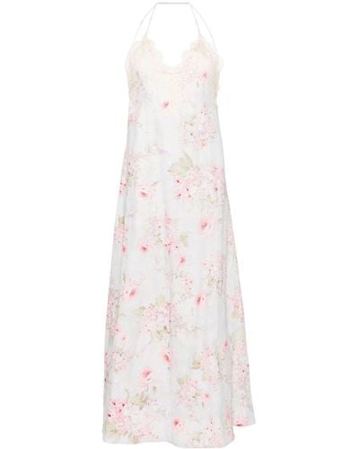 Zimmermann Halliday Floral-print Maxi Dress - White