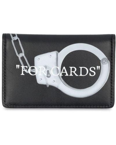 Off-White c/o Virgil Abloh Quote Bookish Leather Cardholder - White