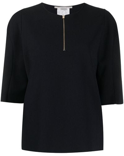 Stella McCartney Zip-front Knitted Top - Blue