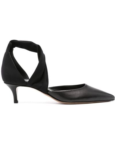 Isabel Marant Perney 50mm Leather Court Shoes - Black