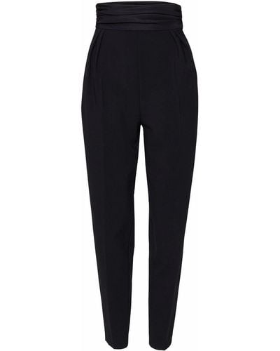 Carolina Herrera High-waist Tapered-leg Pants - Black