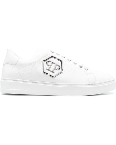 Philipp Plein Leather Low-top Trainers - White