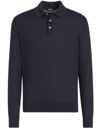 Zegna Kasjmier Poloshirt - Blauw