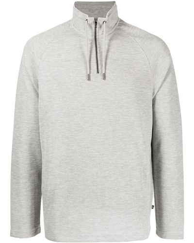 Ted Baker Sweatshirt mit Stehkragen - Grau