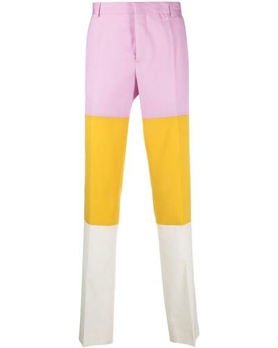 Walter Van Beirendonck Sharp Tailored-cut Trousers - Pink