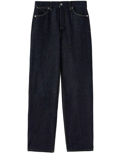 Jil Sander Jeans con cuciture a contrasto - Blu