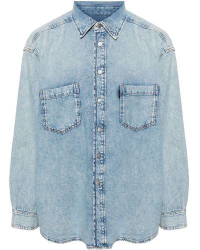 Haikure Denim Overhemd - Blauw