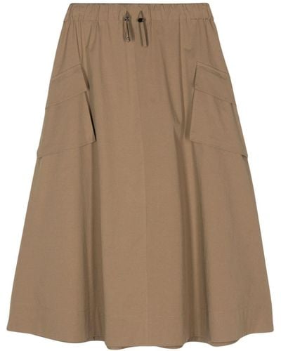 Luisa Cerano A-line Cargo Skirt - Brown