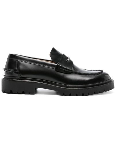 Isabel Marant Frezzah Leather Loafers - Black