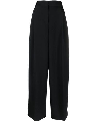 The Mannei Pantalon ample Arda à taille-haute - Noir