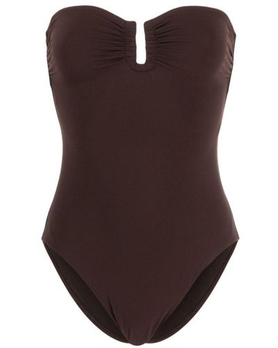 Ulla Johnson Monterey Strapless Swimsuit - Brown