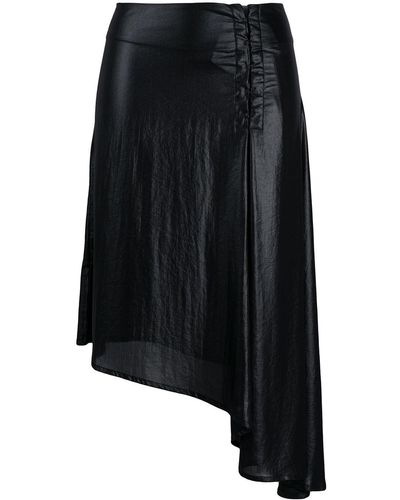 Ann Demeulemeester Asymmetric Side Skirt - Black