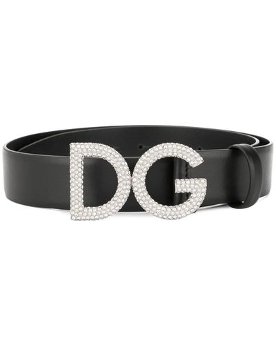 Dolce & Gabbana ロゴバックル ベルト - ブラック