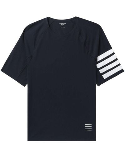 Thom Browne Camiseta con motivo 4-Bar - Azul