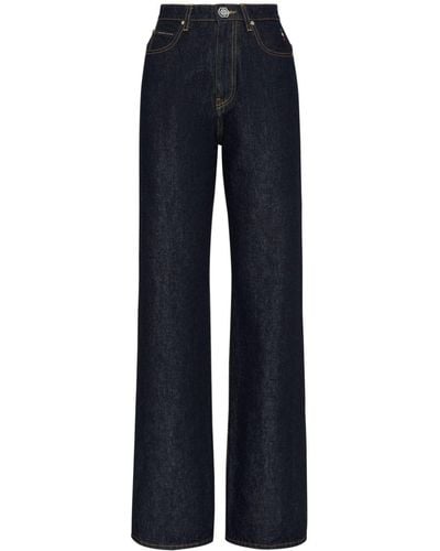 Philipp Plein Wide-leg Jeans - Blue