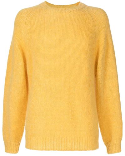 Erdem Long-sleeve Knitted Jumper - Yellow