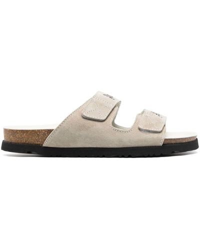 Palm Angels Leather Sandals - White