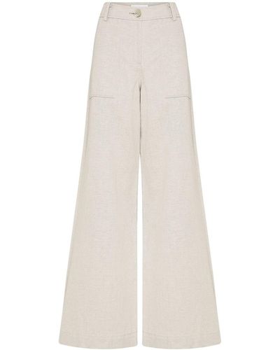 Anna Quan Sloane Wide-leg Trousers - White