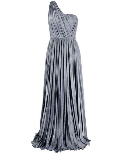Dolce & Gabbana Glittered Off-shoulder Dress - Blue