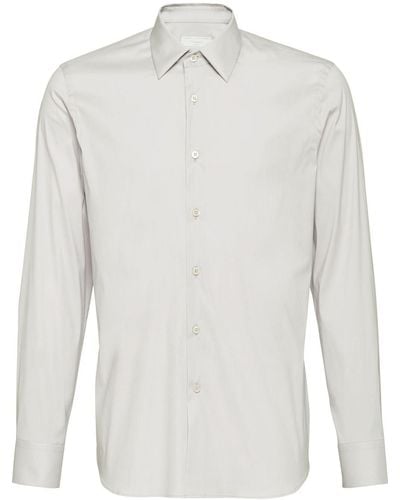 Prada Classic Poplin Shirt - Gray
