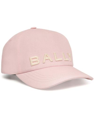 Bally Logo-embroidered Cotton Baseball Cap - Pink