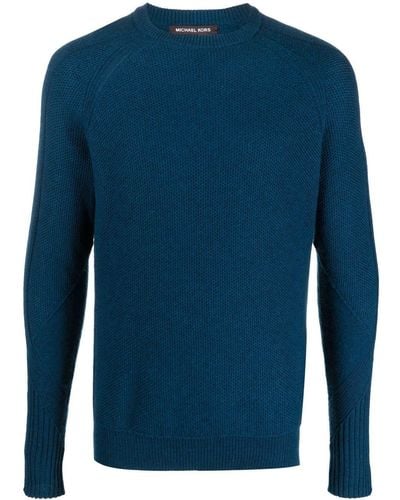 MICHAEL Michael Kors Knitted Crew-neck Sweater - Blue
