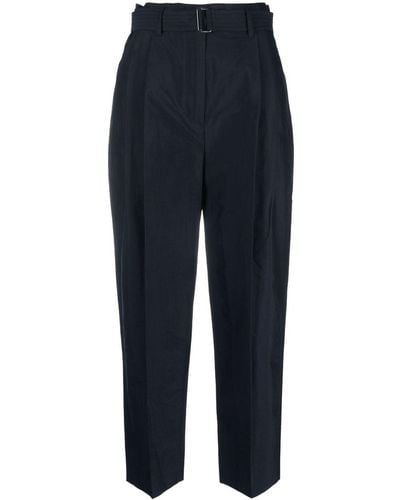 Christian Wijnants Belted High-waisted Trousers - Blue