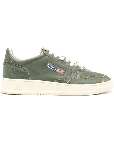 Autry Medalist Leather Sneakers - Green