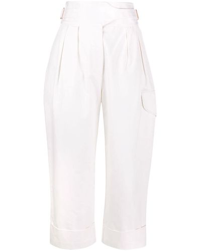See By Chloé City Straight-leg Cargo Trousers - White