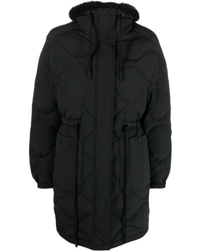 Yves Salomon パデッドジャケット - ブラック