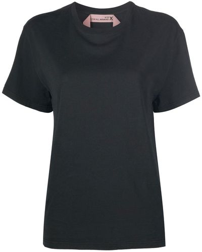 7 For All Mankind Logo-print Cotton T-shirt - Black